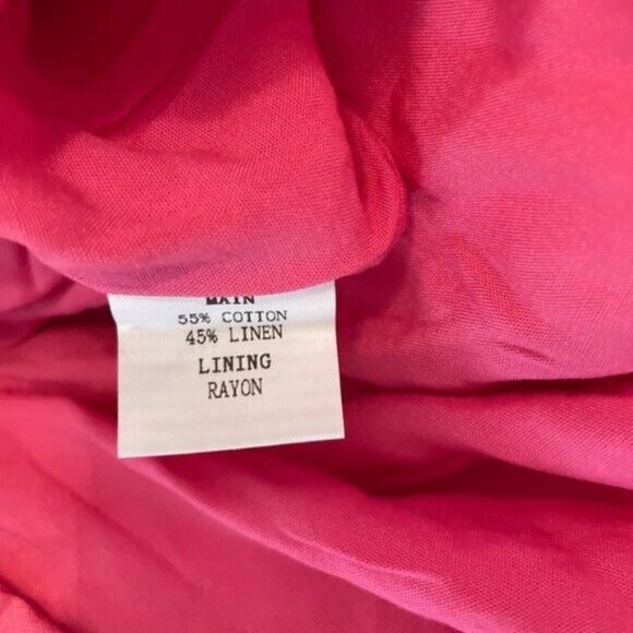 New All About May Linen Pink Cut Out Beach Vacation Party Y2K Summer Maxi Dress - Picture 7 of 9